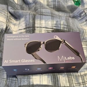 AI Smart Glasses – Black